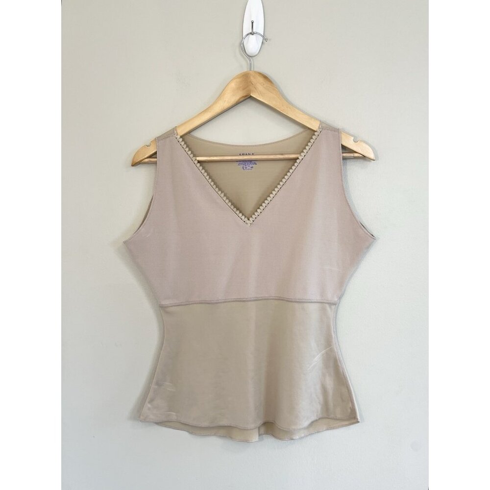 Spanx By Sara Blakely V-Neck Compression Tank Top Cami‎ Size XL Beige